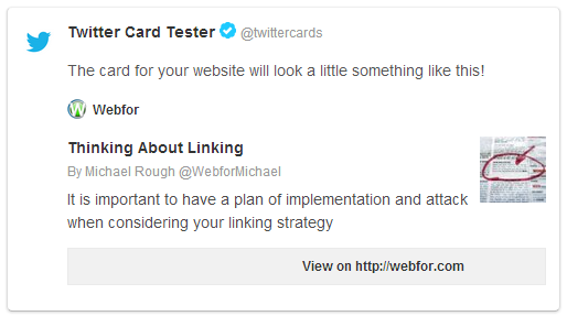 Twitter Card Code Tester
