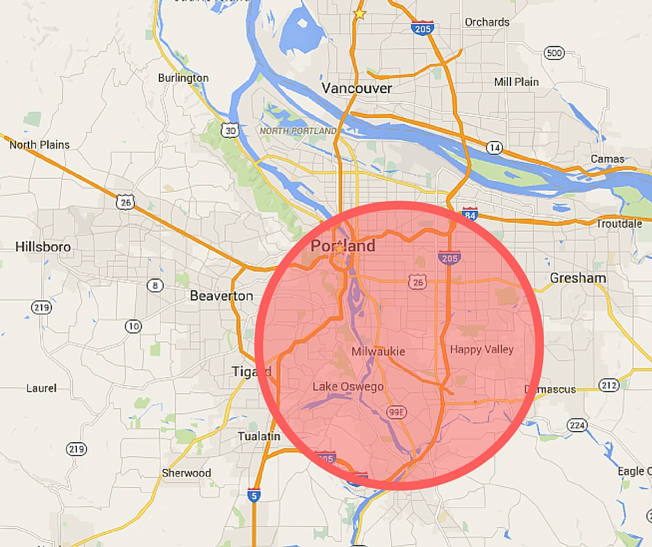 portland map targeted