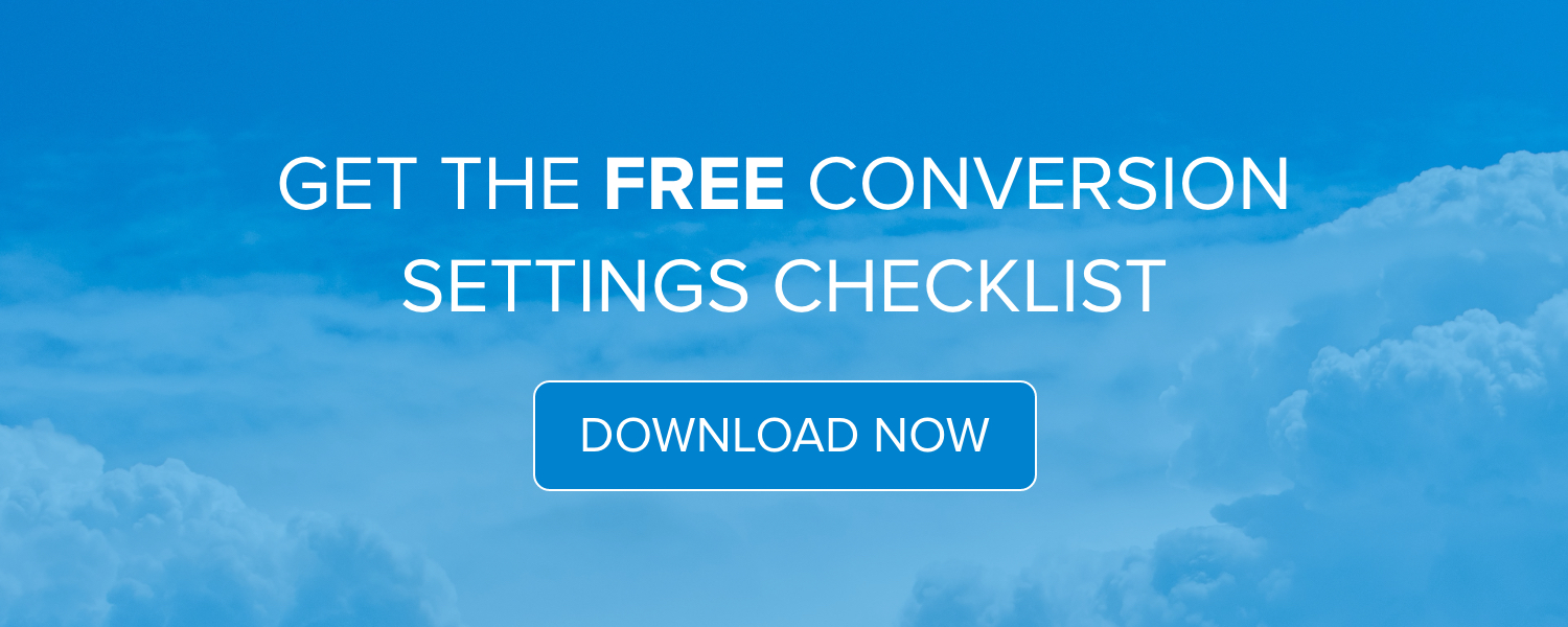 Free Google Ads Conversion Settings Checklist
