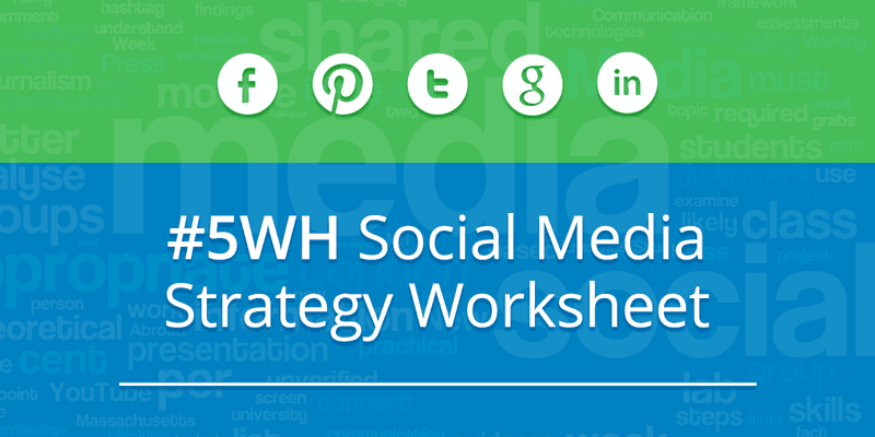 Social Media Strategy Worksheet