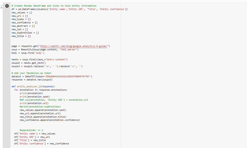 NLP Entity SEO: Python NLP Entity Analysis (Free Scripts)