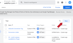 Google Tag Manager Form Fill Event Step 5 - Create new tag