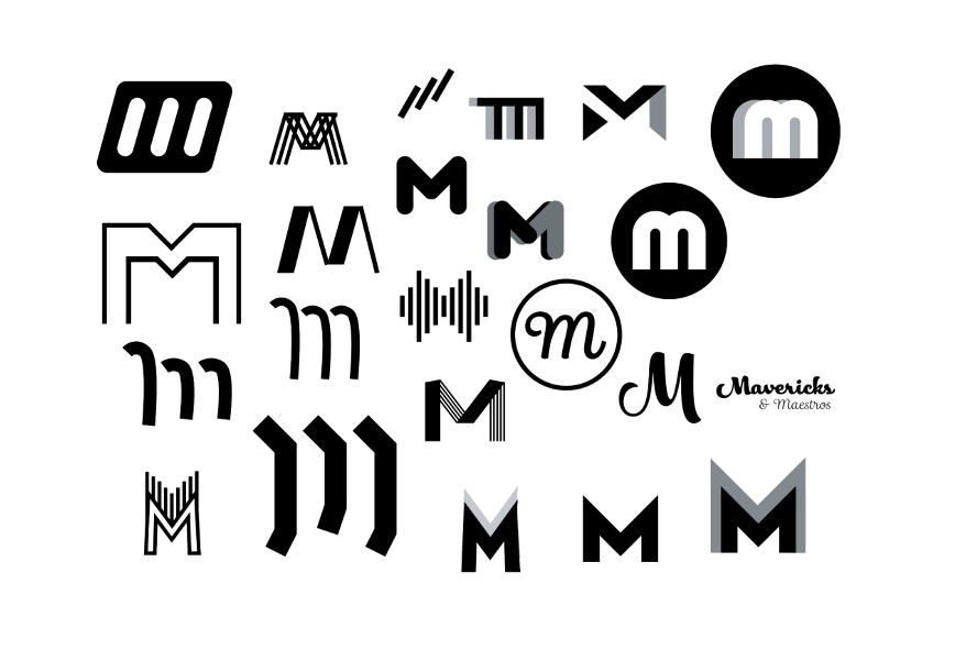 M&M logo variations.