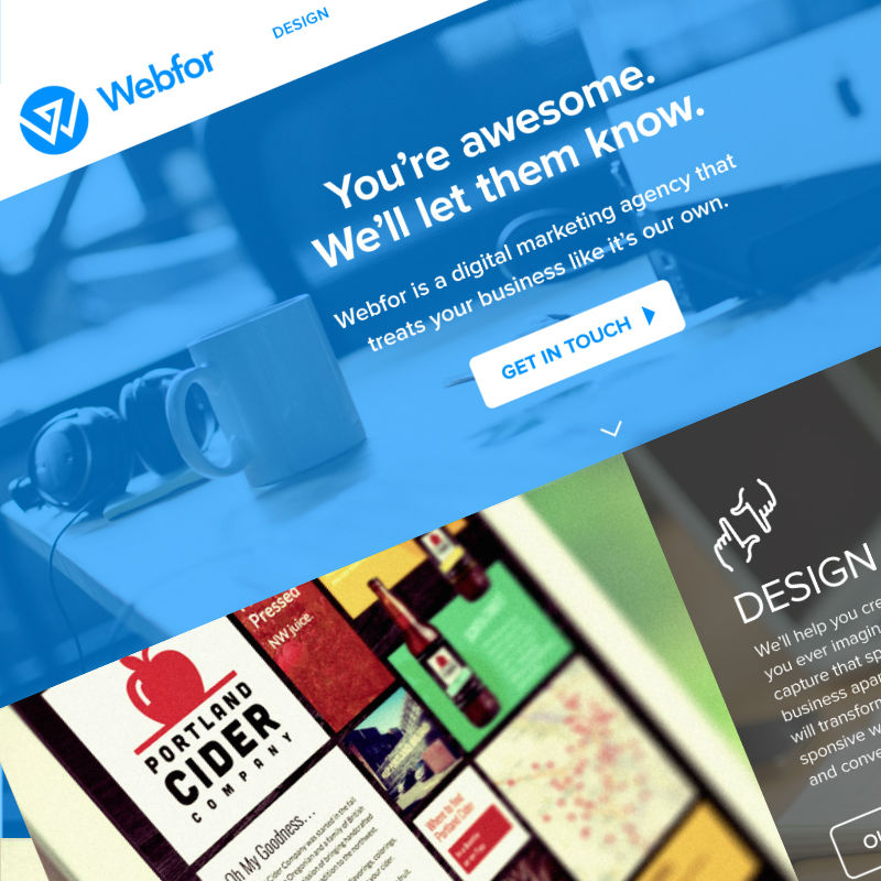 Webfor Home Page Design