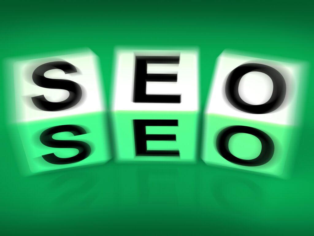 SEO Blocks Displaying Search Engine Optimization Online to illustrate Why Hire An SEO Agency To Unleash Digital Marketing’s Power