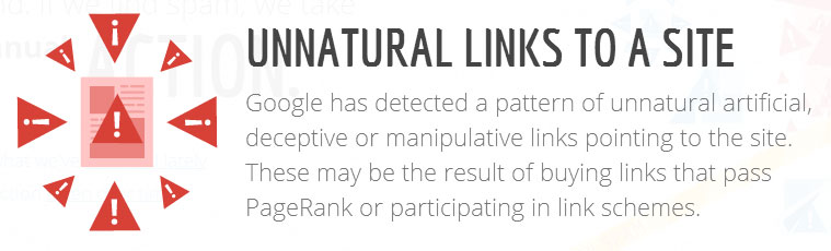 Unnatural links to a site.