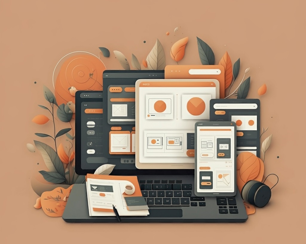 A web design illustration.